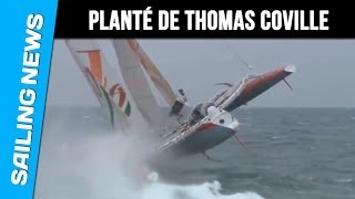 Lincroyable planté de Thomas Coville sur Sodebo au départ de Ouessant [upl. by Laersi]