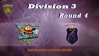 Atlasbasket  Div 3Round 4  MUNCHIES RELOADED vs SAINT WOLVES [upl. by Marsland]