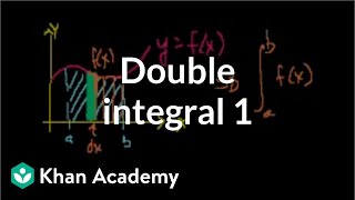 Double integral 1  Double and triple integrals  Multivariable Calculus  Khan Academy [upl. by Adabel]