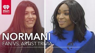 Normani Challenges Super Fan In Trivia About Herself  Fan vs Artist Trivia [upl. by Moguel159]