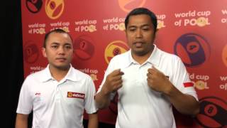 Dafabet World Cup of Pool Indonesia beat Germany 73 [upl. by Eartnoed]