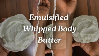 HOW TO MAKE EMULSIFIED BODY BUTTER THAT BRIGHTENS THE SKIN AND SUPPORT SKIN BARRIER skincare fyp [upl. by Nrubyar]