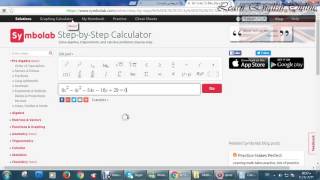 كيفية استخدام موقع Symbolabcom لحل اي مسئلة رياضية بالخطوات [upl. by Ruhtua883]