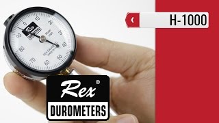 REX H1000  MiniDial Durometer product video presentation [upl. by Noval]