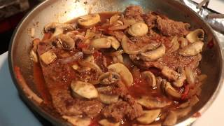 CARNE DE RES CON CHAMPINONES  RICA Y FACIL WOW [upl. by Sasnak543]