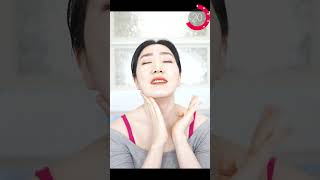 Tapping Massage to Remove Neck Wrinkles [upl. by Nunnery]