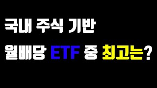 국내 주식 기반 월배당 ETF 중 최고는 [upl. by Sandberg]