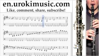 Clarinet lessons Luis Fonsi ft Daddy Yankee  Despacito Sheet Music Tutorial Part1 umi352 [upl. by Gone]