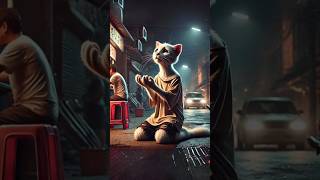 Cat lover  Poor cat eat unhealthy foods cat catlovers animals animallover aicat yt shorts [upl. by Bowers]