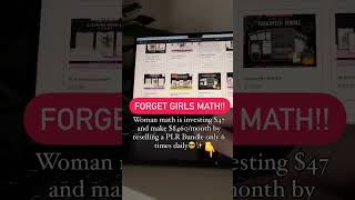 We welcome you to the WOMAN MATH👇 Get a PLR planner bundle at 47 Rebrand on CANVA list at 47 [upl. by Klina102]