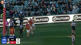 Rd 19 SANFL Snapshot  Adelaides Elliott Himmelberg marks amp snaps [upl. by Ferrel]