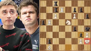 Magnus Carlsen vs Daniil Dubov  FIDE World Rapid Team Chess Championship 2024 [upl. by Leinoto]