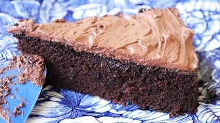 Quick amp Easy Chocolate Cake  No eggs No butter One bowl [upl. by Franzoni]