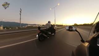 AK 550 Premium vs TMax 560 top speed road test [upl. by Rez570]