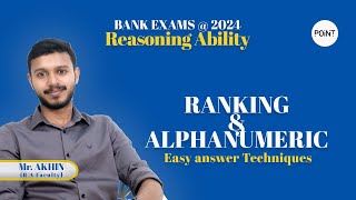 Reasoning Ability  RANKING amp ORDERING  RA malayalam class Bank exam malayalam  POINT ACADEMY [upl. by Namreg]