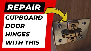 How to repair cupboard door hinges that won’t screw back on [upl. by Ayikan]