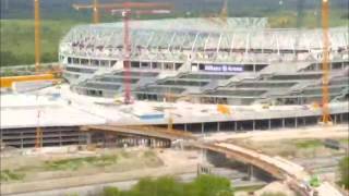 Die Bauphase der Allianz Arena im Zeitraffer [upl. by Nagoh251]