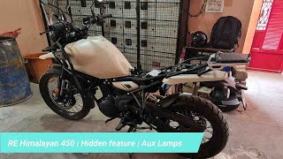 RE Himalayan 450  Hidden features  Part 1  Aux coupler [upl. by Naivad]