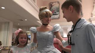 Meeting Cinderella at 1900 Park Fare at Grand Floridian in Disney World [upl. by Refinnaj]