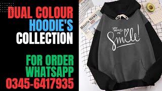 Dual color hoodies collection 2023  Printed Hoodies for Woman  MH fashion and creation [upl. by Lib907]