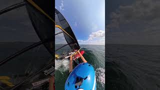 Blasting on the fin windsurfing [upl. by Aderb]