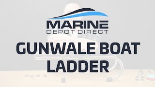 All About the Gunwale Boat Ladder  White Water Marine Hardware B00365 [upl. by Zeke]