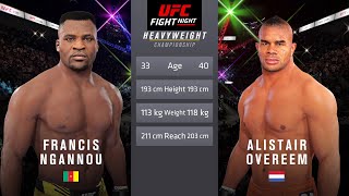 Francis Ngannou vs Alistair Overeem Full Fight  UFC 4 Fight Night [upl. by Aynod]