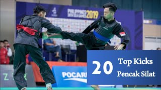 Top 20 Kicks PENCAK SILAT [upl. by Savell452]