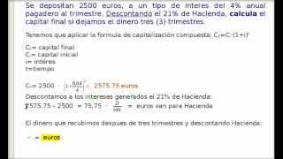 interés compuesto capitalizable mensualmente [upl. by Ruthie44]