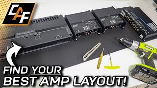 3 Amps amp DSP Amplifier Rack LETS BUILD Tricks for planning amp mounting [upl. by Edahsalof659]