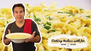 Worlds Best Fettuccine Alfredo  Cooking Italian with Joe [upl. by Anibur663]