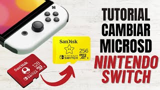 COMO CAMBIAR MICROSD DE TU NINTENDO SWITCH SIN PERDER DATOS  TUTORIAL [upl. by Sirrad]