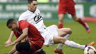 Coupe Gambardella 20132014  Finale AuxerreReims 20 les buts [upl. by Seiuqram]