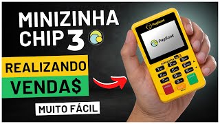 MINIZINHA CHIP 3  Como ATIVAR VENDER e Fazer Estorno [upl. by O'Dell]