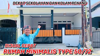 DIJUAL RUMAH MINIMALIS TIPE 5072  STRATEGIS DEKAT PINTU GERBANG DAN KOLAM RENANG [upl. by Oibirot712]