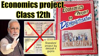 Demonetisation project class 12th economics project demonetisation demonetisationproject cbse [upl. by Sivahc]