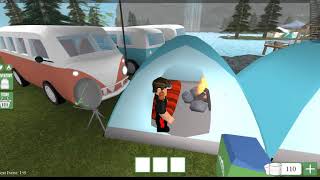 キャンプ場で魚釣りやテントの中で寝た、Backpacking  ROBLOX ゆんち ロブロックス [upl. by Anitrebla]