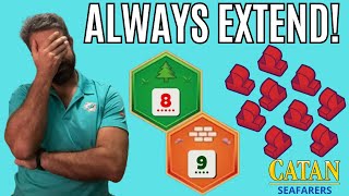 THIS Is Why You ALWAYS Extend the Road  Top 25 Catan SEAFARERS  Game 151 [upl. by Bodnar]