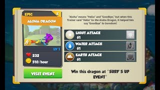 DML Solo Event How to get Aloha Dragon  Dragon Mania Legends [upl. by Bil]