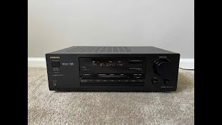 How to Factory Reset Onkyo TXDS484 51 Home Theater Surround Receiver [upl. by Cohdwell]