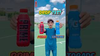 Prime VS Gatorade Cold Drink 🍷 Drop Test 😳 youtubeshorts [upl. by Gould]