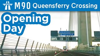 Queensferry Crossing  Both Directions daylight 30th August 2017 [upl. by Binetta395]