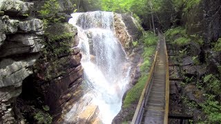 Flume Gorge Franconia Notch NH aerial footage by Joel Howard [upl. by Edveh594]