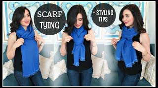 14 SCARF TYING IDEAS  STYLING TIPS [upl. by Robinia]