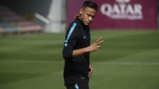 FC Barcelona training session Final session before trip to Madrid [upl. by Salesin]