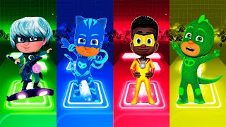 Luna Girl 🆚 CatBoy 🆚 Newton Star 🆚 Gekko  PJ Masks 🎶 Tiles Hop EDM Rush [upl. by Ganley]