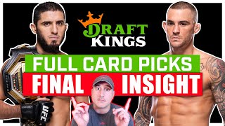 DRAFTKINGS UFC 302 Makhachev vs Poirier FULL CARD Predictions [upl. by Adnir512]