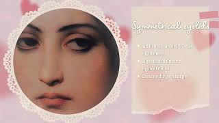 Symmetrical eyelids  eye shape relaxing classical music  water sounds [upl. by Salvidor663]