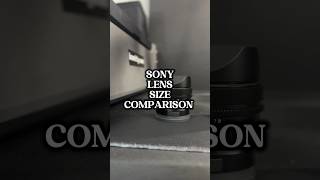 Sony Lens Size Comparison 24mm 28 35mm 14 40mm 25 50mm 14 [upl. by Alohcin]