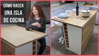 Cómo hacer una ISLA DE COCINA de madera MODERNA Y PRÁCTICA  Bricoydeco [upl. by Golanka959]